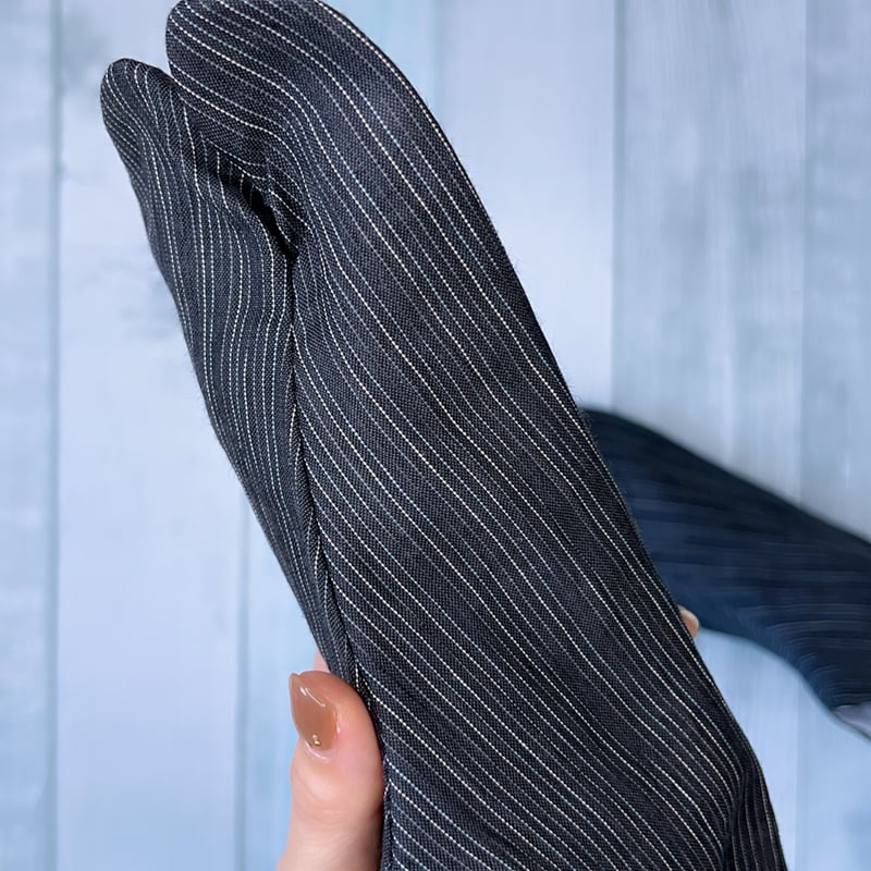 新之助上布】本麻足袋23.5cm「黒」 | KIMONO CLOSET by Nayuko