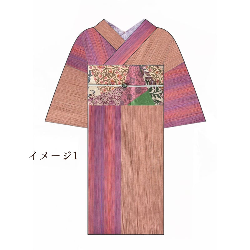 新之助上布　綿麻 新之助上布】綿麻反物「無地・ミルクコーヒー」 | KIMONO CLOSET
