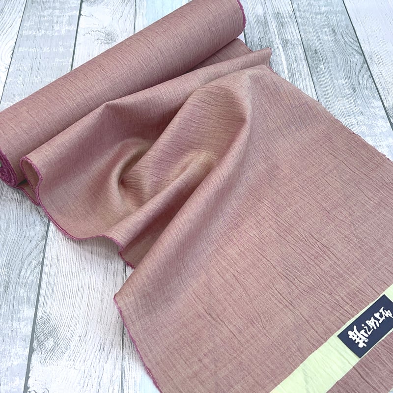 新之助上布】綿麻反物「無地・春灯（はるあかり）」 | KIMONO CLOSET