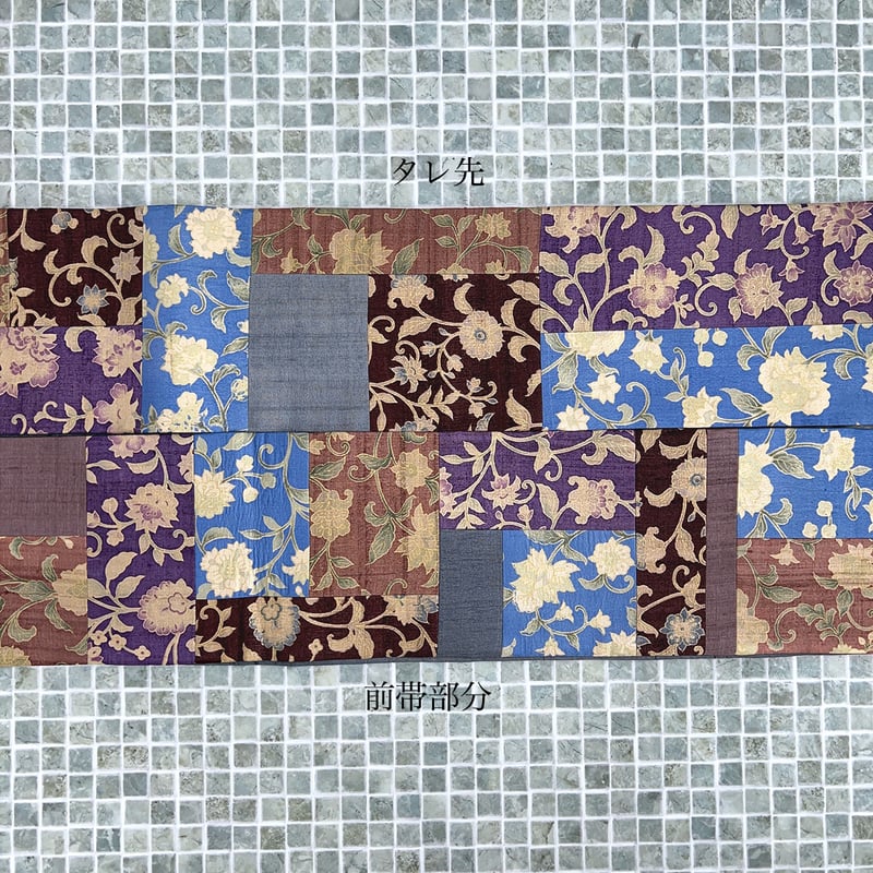 ギャラリー凛】型友禅更紗のパッチワーク更紗半幅帯 | KIMONO CLOSET