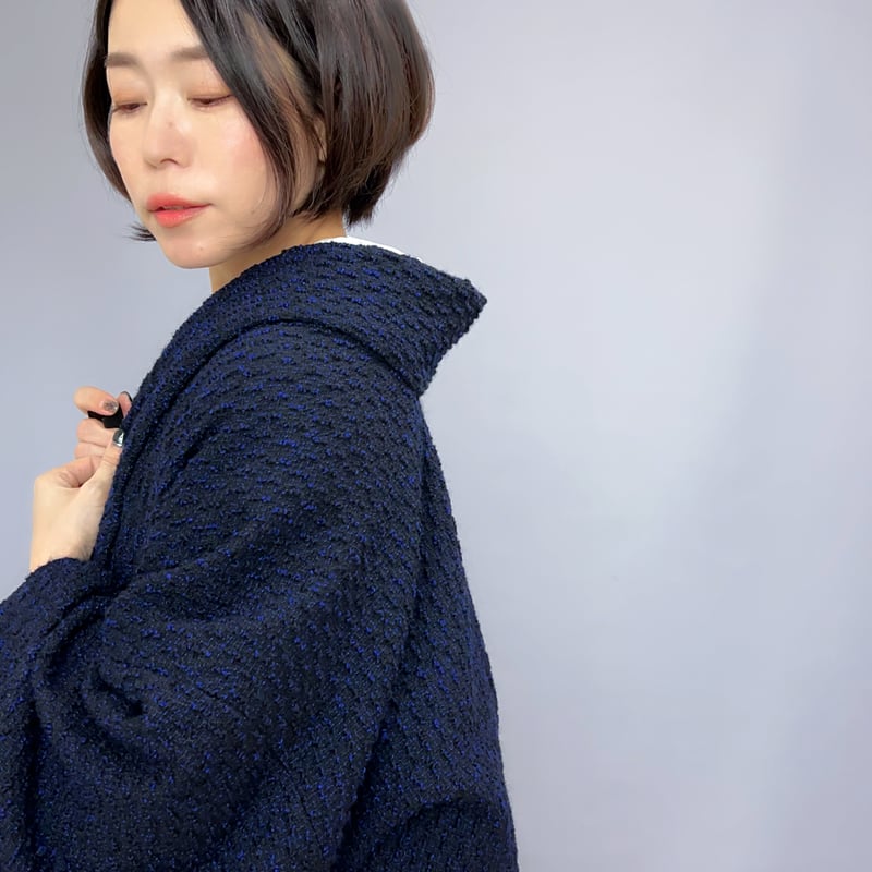 workshopさかりや】ガウンコート（ネイビー） | KIMONO CLOSET by N