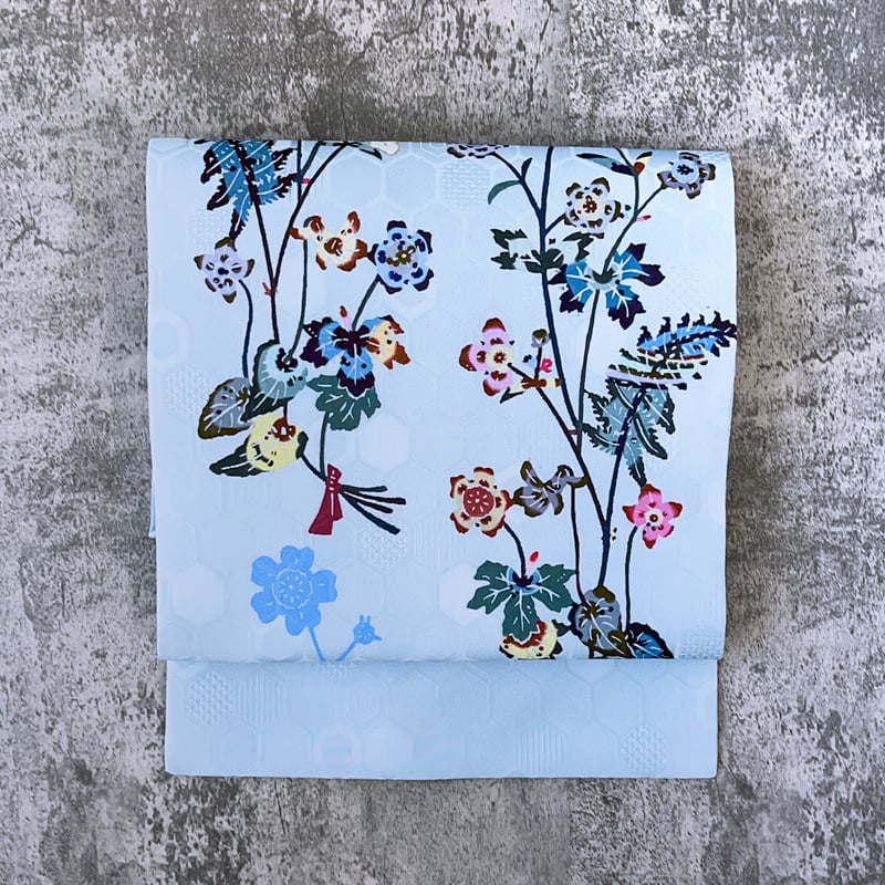 紅型ナワチョウ】名古屋帯「栄光への道」 | KIMONO CLOSET by Nayuko