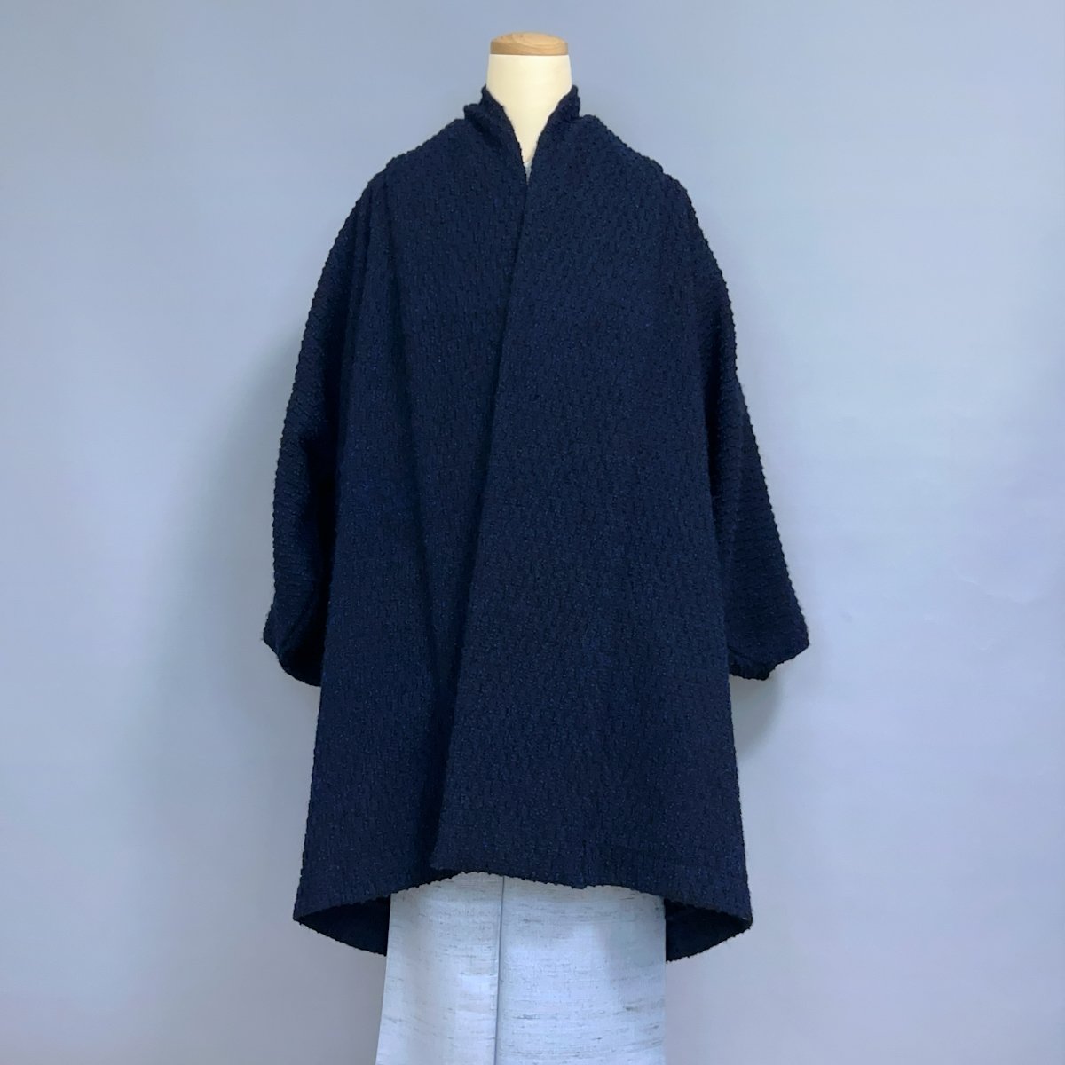 workshopさかりや】ガウンコート（ネイビー） | KIMONO CLOSET by N