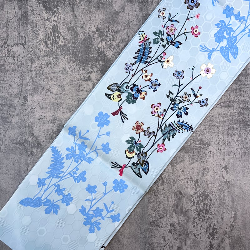 紅型ナワチョウ】名古屋帯「栄光への道」 | KIMONO CLOSET by Nayuko