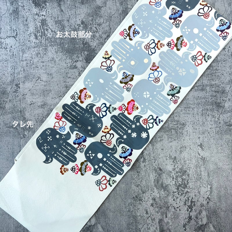 紅型ナワチョウ】名古屋帯「祈りのカタチ」 | KIMONO CLOSET by Nayuko
