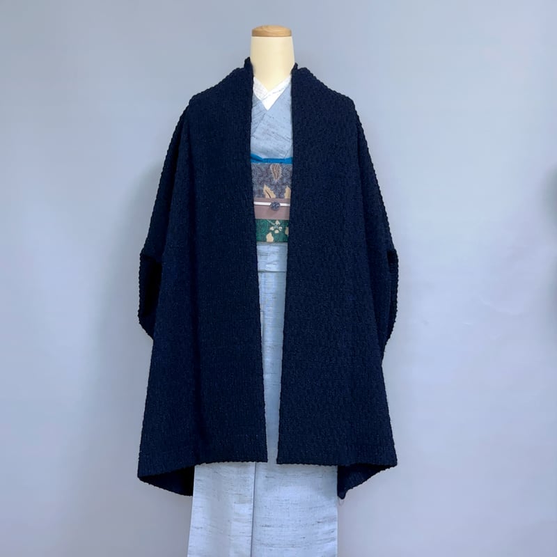 workshopさかりや】ガウンコート（ネイビー） | KIMONO CLOSET by N