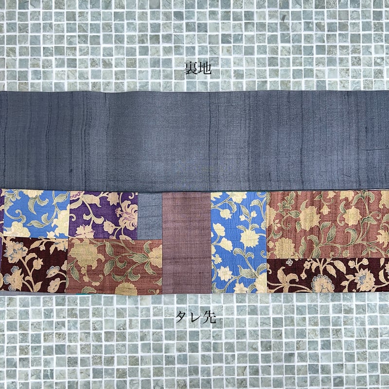 ギャラリー凛】型友禅更紗のパッチワーク更紗半幅帯 | KIMONO CLOSET
