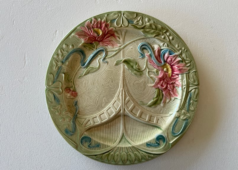 【美品！】バルボティーヌ　フランスアンティーク　アスパラ皿 アンティークバルボティーヌプレート皿 アスパラガス アーティチョーク