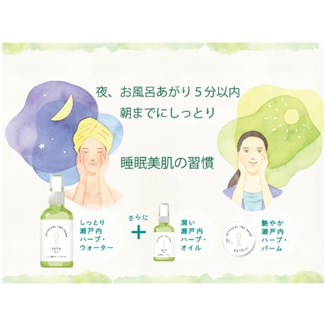 ★キャンペーン★肌を整える、毎日のベースに  ｜せと習慣｜しっとり瀬戸内ハーブ・ウォーター
