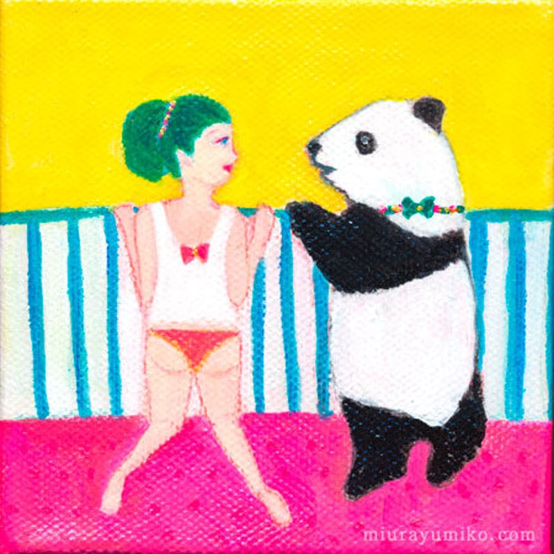 Friend」三浦由美子 原画 立体キャンバス作品 | miurayumiko