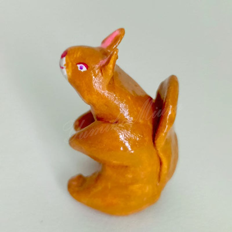 ANIMALS 好奇心旺盛リス （1点物 ミニオブジェ） | miurayumiko