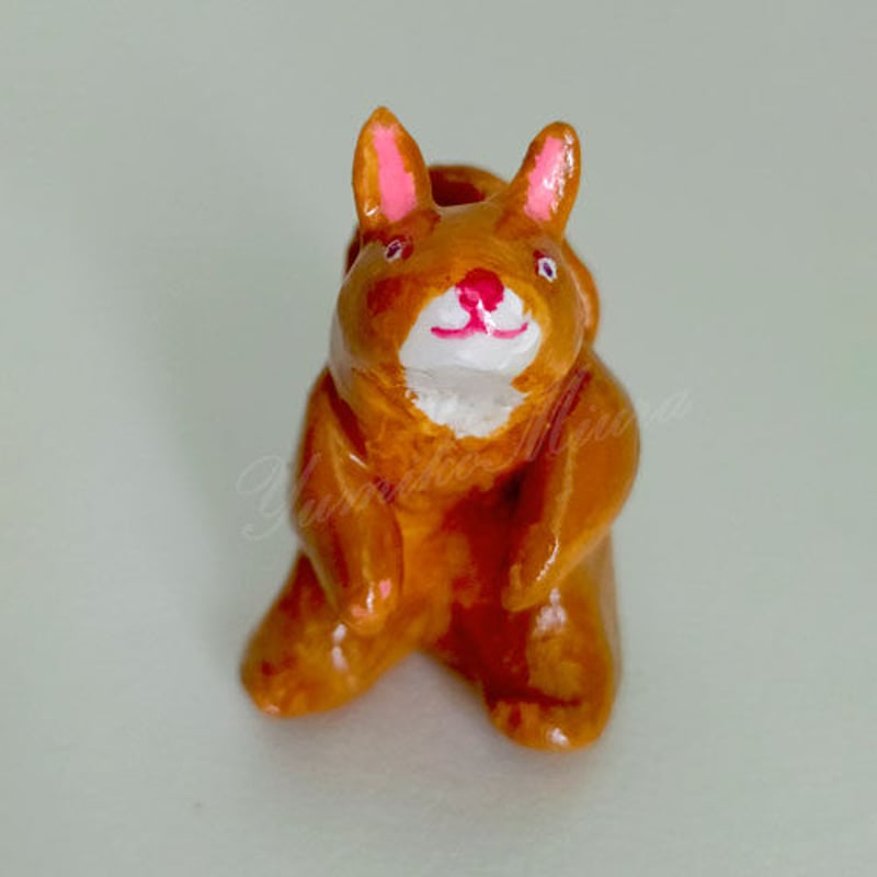 ANIMALS 好奇心旺盛リス （1点物 ミニオブジェ） | miurayumiko