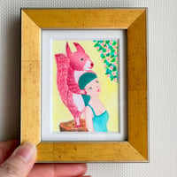 「りすによるヘッドスパ」三浦由美子 原画作品