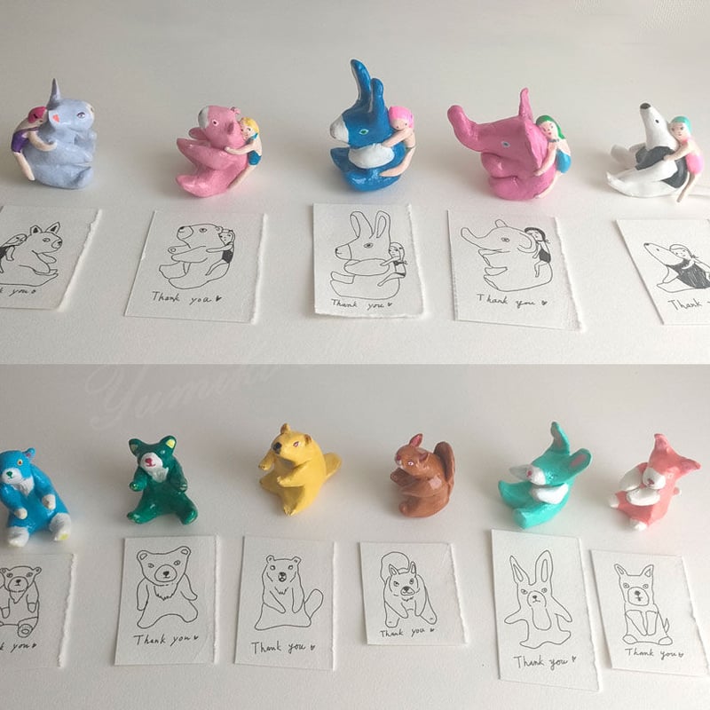 ANIMALS ワンワンワン犬だよ （1点物 ミニオブジェ） | miurayumiko