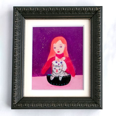 「With a Cat」三浦由美子 原画作品