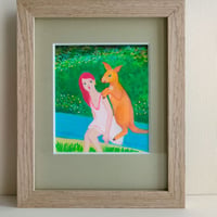 「ひそひそワラビー」三浦由美子 原画作品