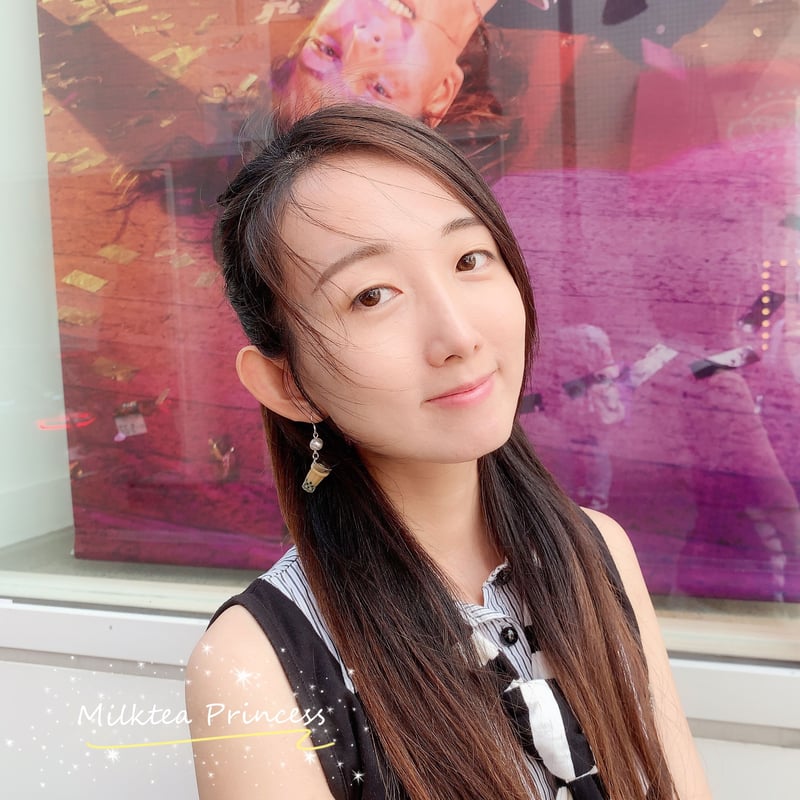 タピオカミルクティーピアス [MP061] | Milktea Princess