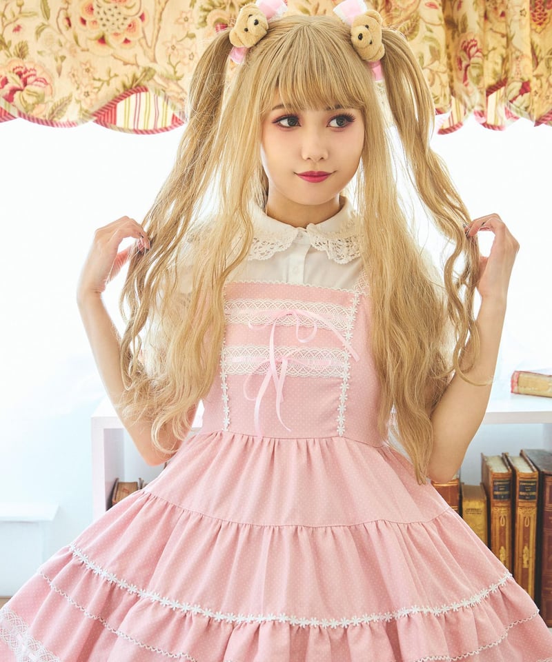 3月発送】ピンドット＆マーガレット ジャンパースカート | Moonrise
