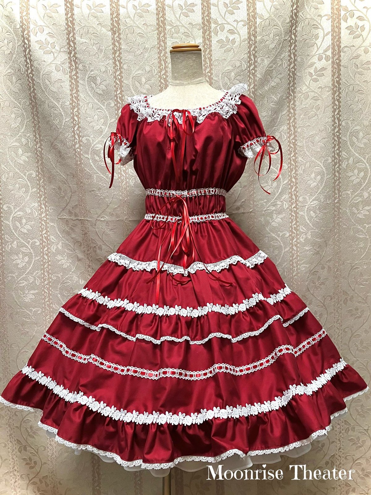 moonrisetheater タイニーローズワンピース ピンク ロリィタ タイニーローズワンピース | Moonrise Theater