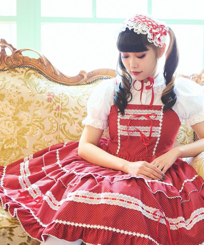 3月発送】ピンドット＆マーガレット ジャンパースカート | Moonrise