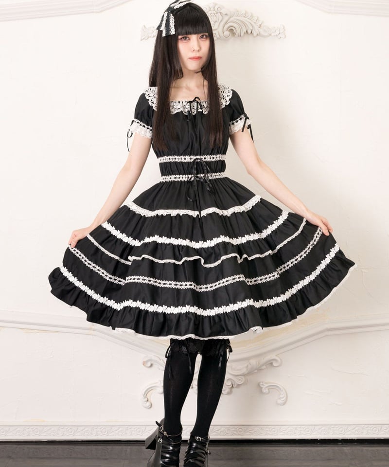 moonrisetheater タイニーローズワンピース　ロリィタ タイニーローズワンピース | Moonrise Theater