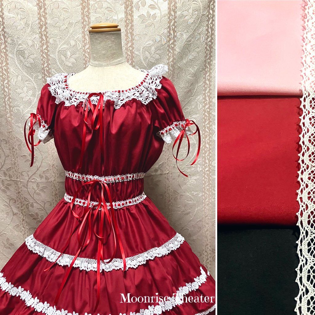 moonrisetheater タイニーローズワンピース　ロリィタ タイニーローズワンピース | Moonrise Theater