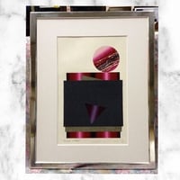 日本画◾️朱印『光琳』 菊の図 額付き69×73 | 美術品専門店