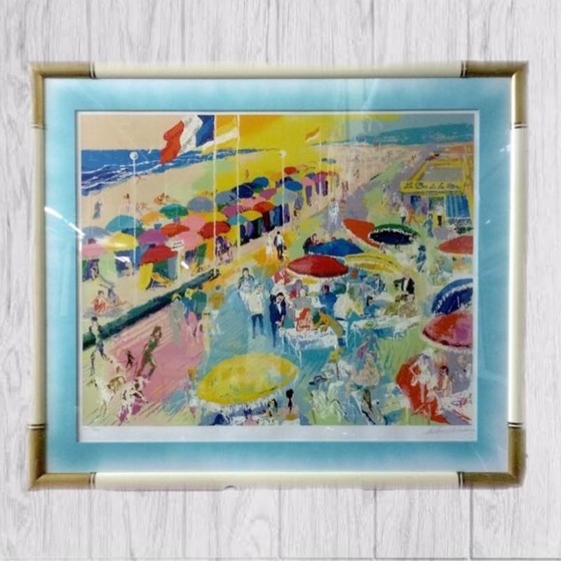 リロイ・ニーマンLeRoy Neiman / ドゥービルの海岸 シルクスクリーン