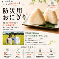 NAORICE米の防災用おにぎり　５袋（1袋2個入）
