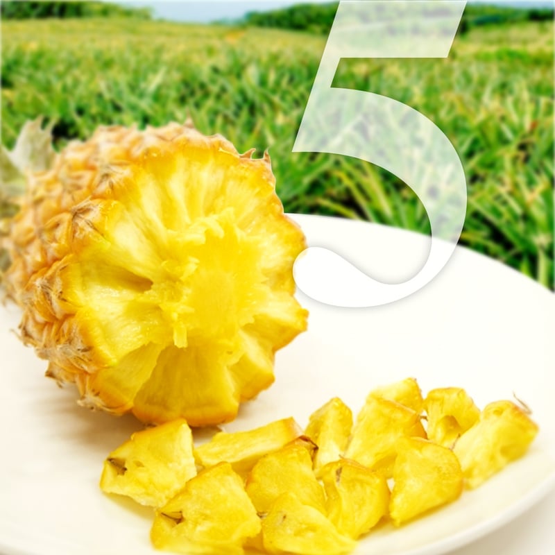 ◾︎7/5沖縄発送◾︎無農薬ボゴールパイン 5kg 2025年収穫終了】 スナックパイン 5kg(約6-11玉) 沖縄県産