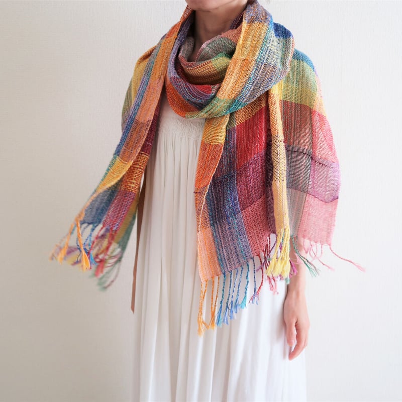 Shawl (L) 47 Bouquet 【made-to-order】 | Light