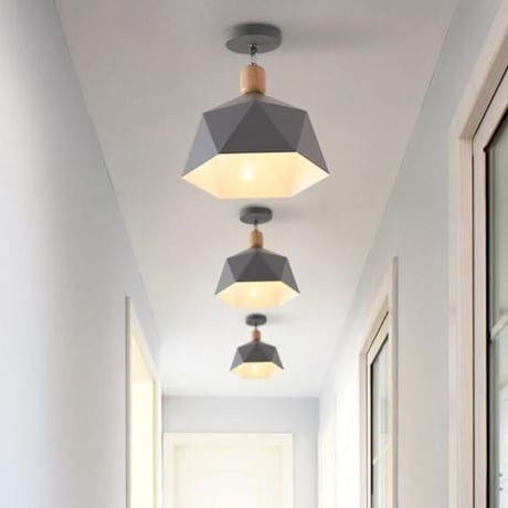 北欧 天井照明器具 現代の Led 照明器具 サスペンションランプ木製 廊下 キッチン リビングルームのインテリア