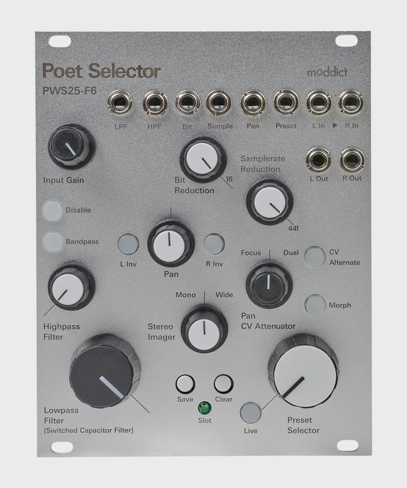d*e様 moddict Poet Selector モジュラーシンセ Poet Selector [PWS25-F6] [Stereo processor + Cl