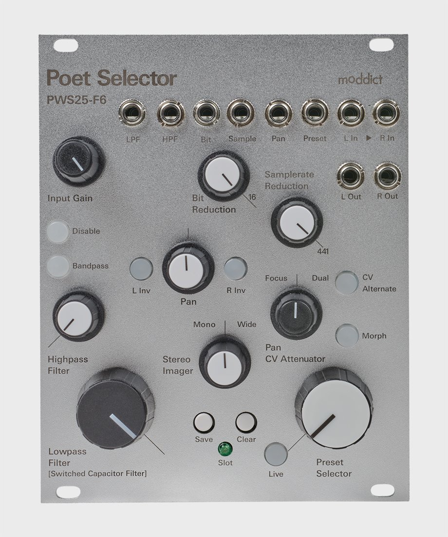 d*e様 moddict Poet Selector モジュラーシンセ Poet Selector [PWS25-F6] [Stereo processor + Cl