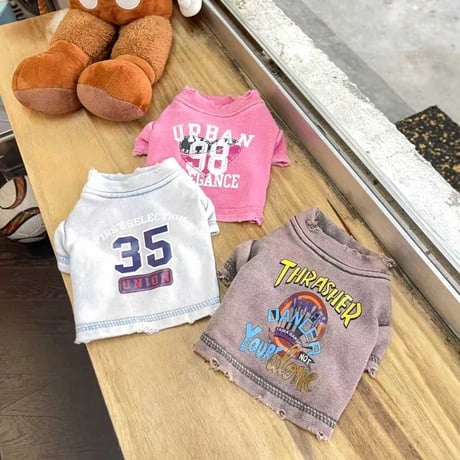 レトロレタリングシャツ
