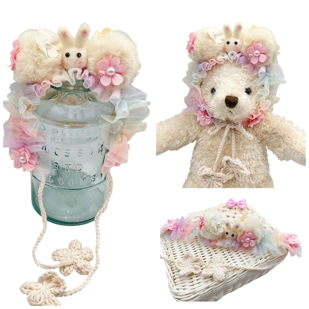 cfW🧸くま耳バブーシュカ／レインボーバブ | crazy for WAN