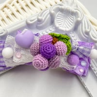 グレープ🍇リボン／ヘアクリップ