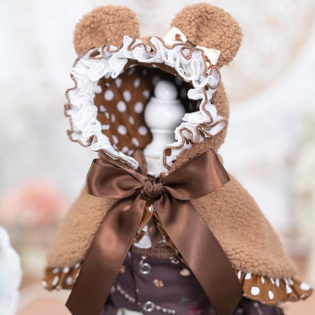🧸✨Bear's tea party✨☕️   ドレス／ボンネットキャップ／フード付きボレロ
