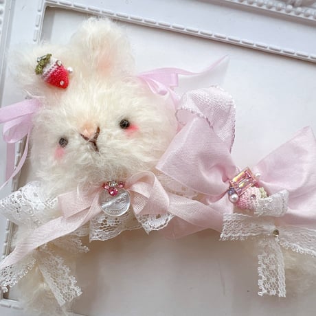 ヘッドドレス型🐇ヘアクリップ／ロップイヤー🐰ネザーランド