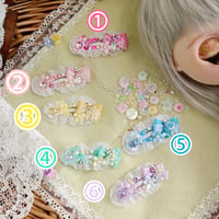 キラキラflower✨パッチンピン／6カラー