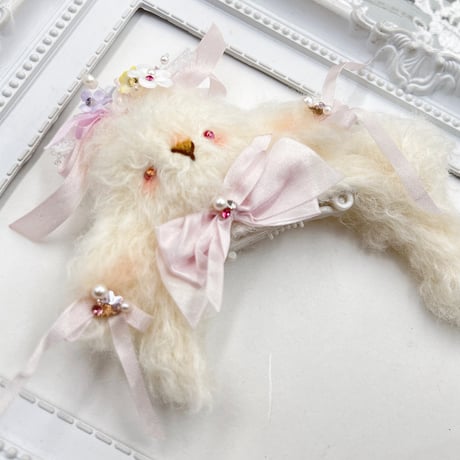 ヘッドドレス型🐇ヘアクリップ／ロップイヤー🐰ネザーランド
