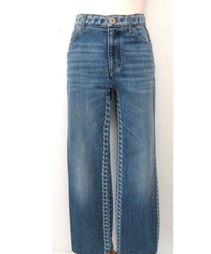 コラボ‼️染めフリンジデニムぷっくりハートNo.668 ナンバーナイン ダメージ加工デニム n(n) by NUMBER (N)INE(エヌエヌ