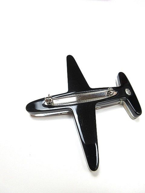 【レア美品】 CHANEL シャネル ココマーク 飛行機モチーフ ブローチ CP-0502 大人気！16Sエアライン飛行機モチーフブローチ