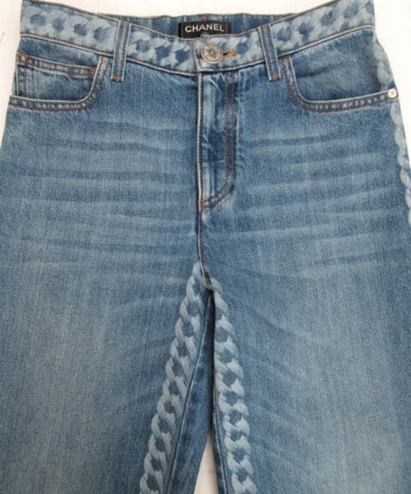 CI-3986 19P後ろロゴタグ＆チェーンプリント付デニム | リサイクルココ