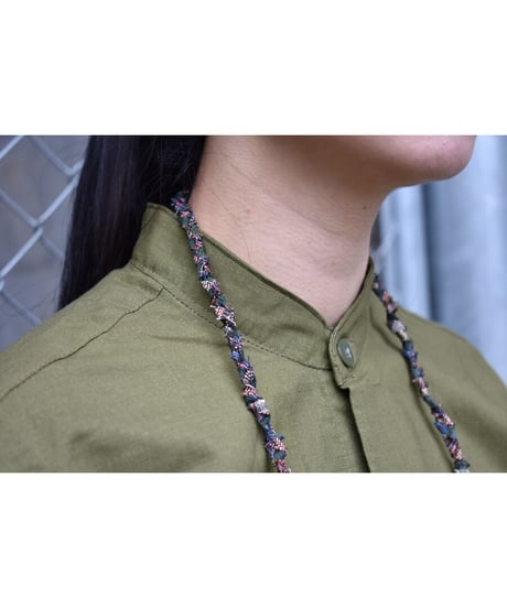 Rinceaux 正絹古布 アソート3WAY グラスコード (MULTI) GREEN × BROWN