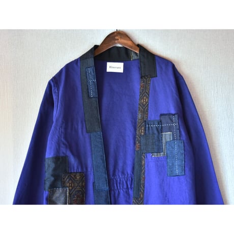 Rinceaux 古織物リメイク 羽織り (ONE SIZE) eggplant dark blue