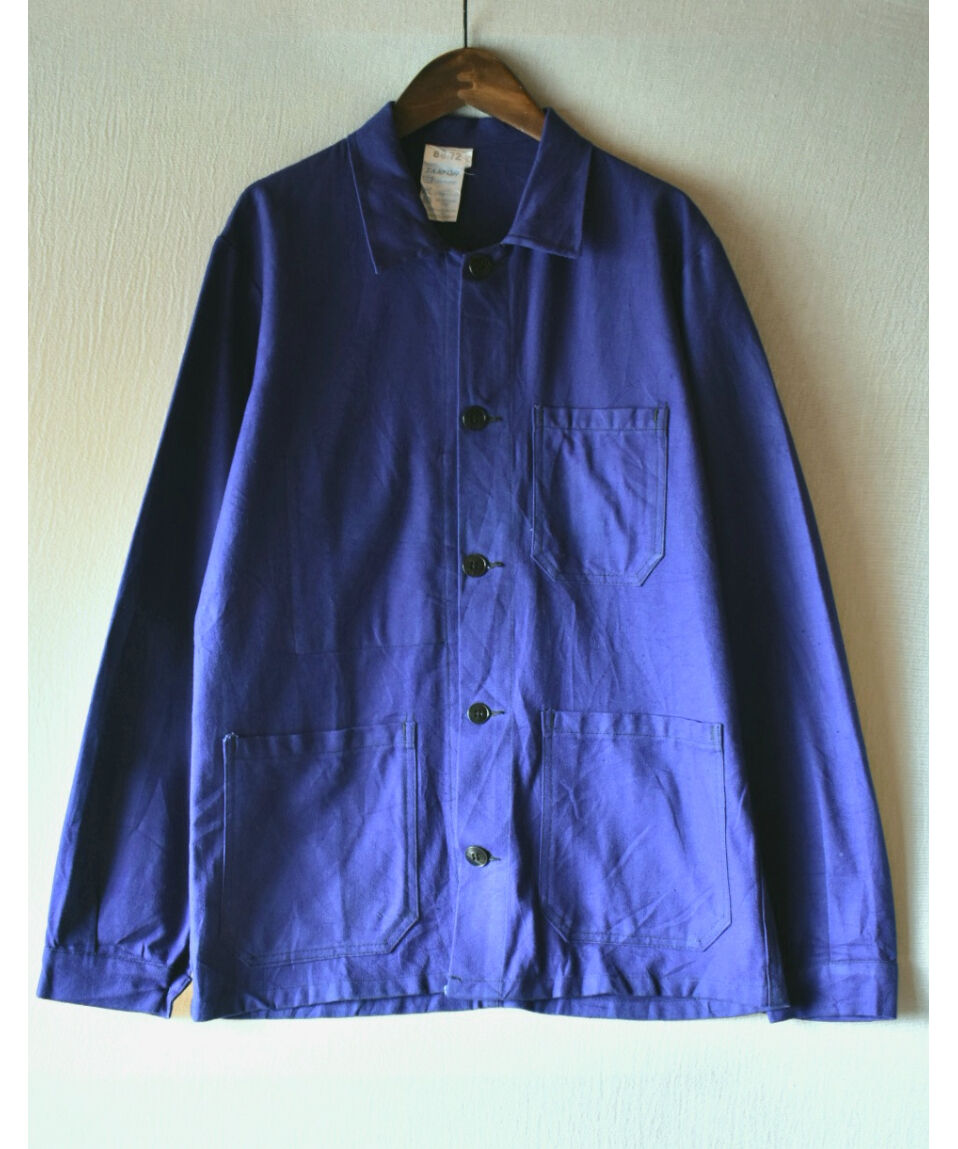 【 Deadstock 】80's AU MOLINEL フレンチワークジャケット BLUE