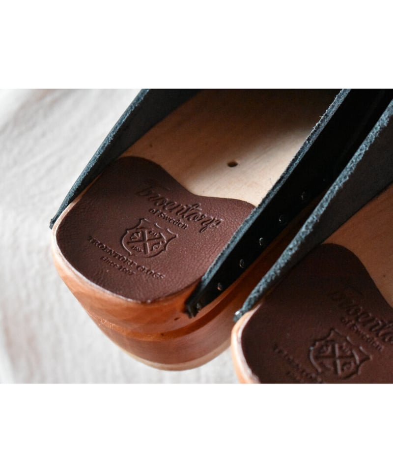 TROENTORP Da Vinci Clog レザー サボ クロッグ 木底 BLACK | TROENTORP Da Vinci Clog レザー サボ クロッグ 木底 BLACK |