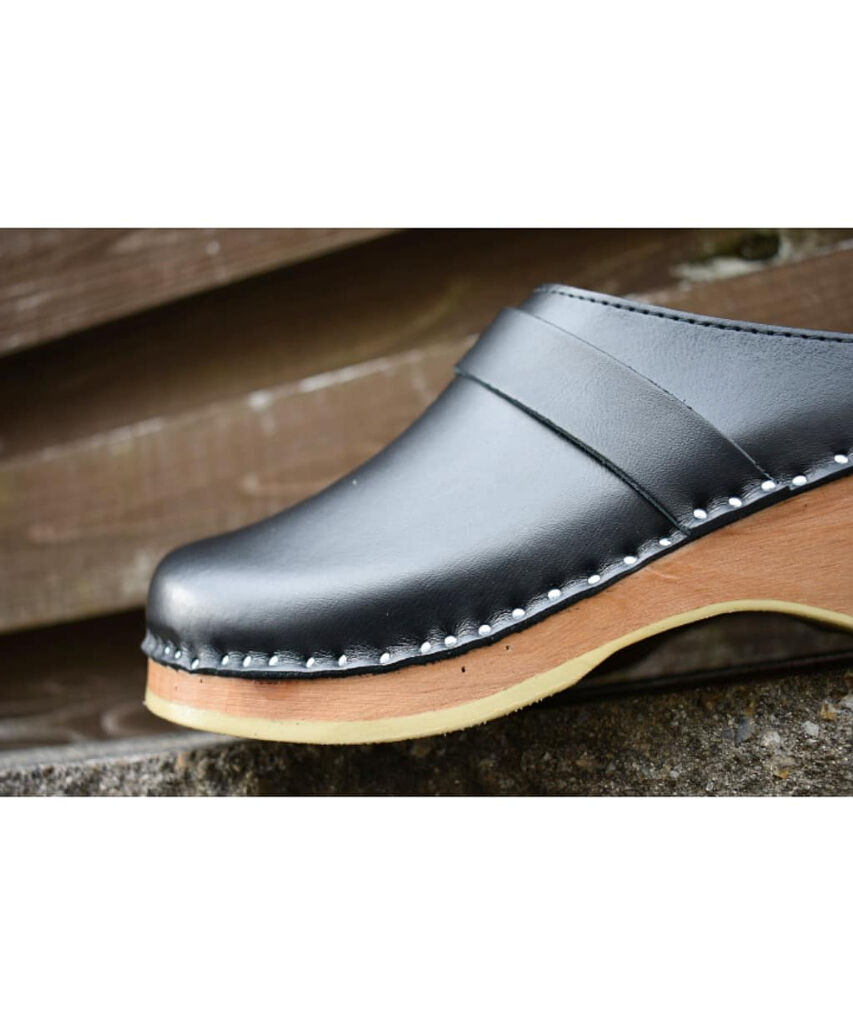 TROENTORP Da Vinci Clog レザー サボ クロッグ 木底 BLACK | TROENTORP Da Vinci Clog レザー サボ クロッグ 木底 BLACK |