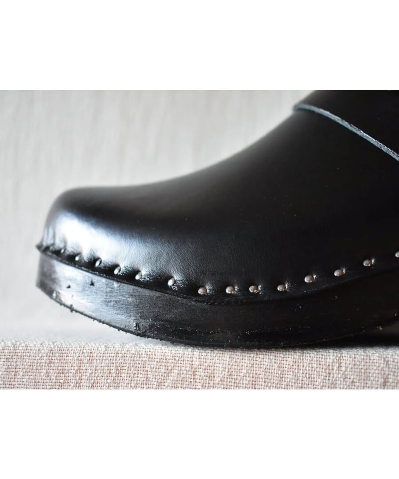 TROENTORP SMITHY Clog レザー サボ クロッグ BLACK | Rinc